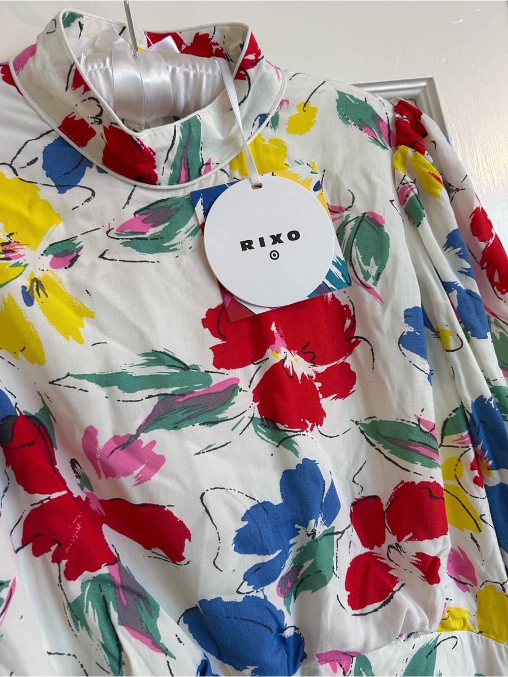 RIXO Cream Floral Dress for Target, NWT, Size 8